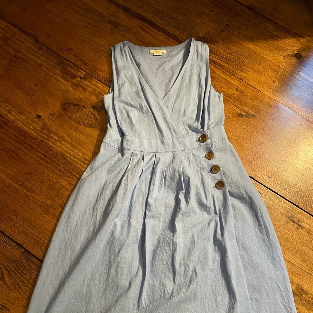 Blue a-line dress